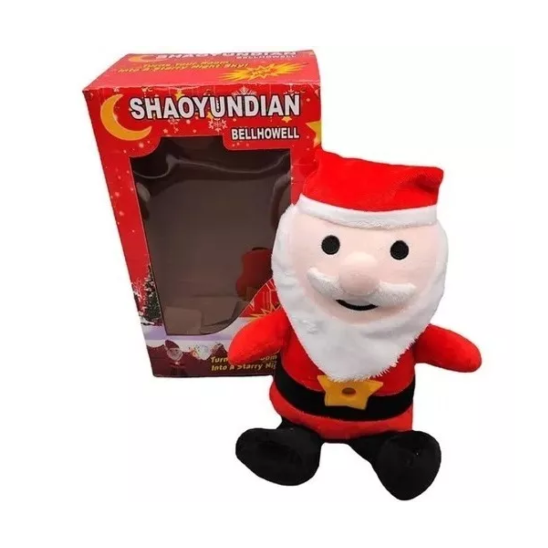 Peluche Muñeco Proyector De Luces Santa